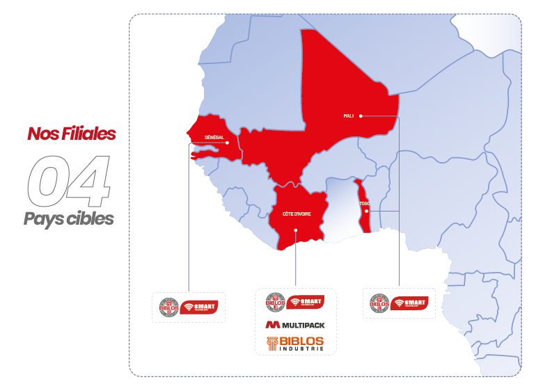 Carte de l'Afrique de l'Ouest